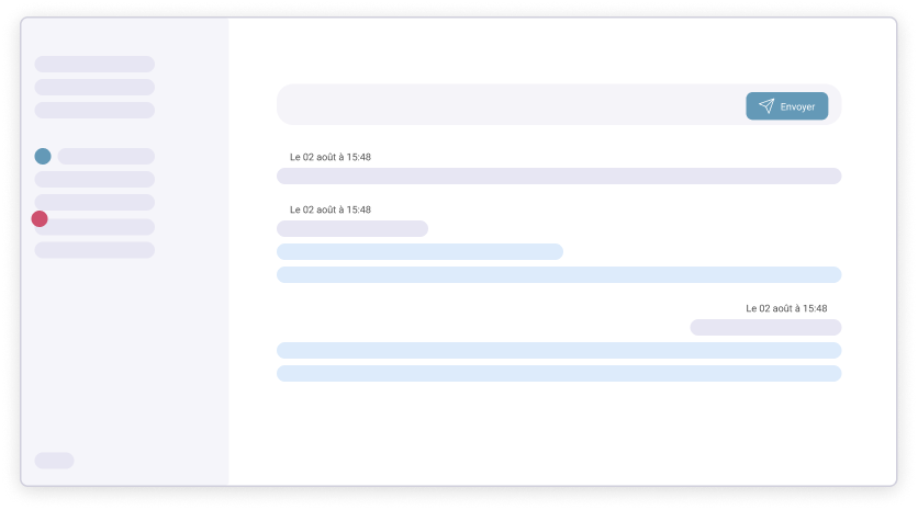 Illustration des commentaires et notifications sur les feuilles de temps